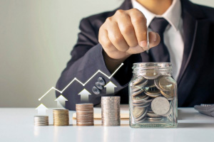 Growth chart showing fixed deposit returns